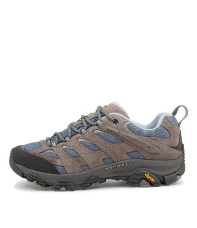 MERRELL MERRELL MOAB 3 WIDE SMOKE LEATHER SNEAKERS WOMENS SHOES ACTIVE