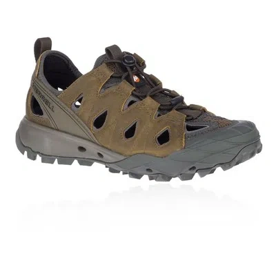 MERRELL MERRELL WOMENS CHOPROCK LEATHER SIEVE SHOES SANDALS BROWN SPORTS OUTDOORS