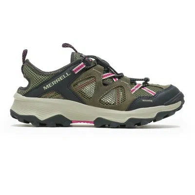 MERRELL MERRELL WOMENS SPEED STRIKE LEATHER SIEVE SHOES SANDALS GREEN SPORTS OUTDOORS