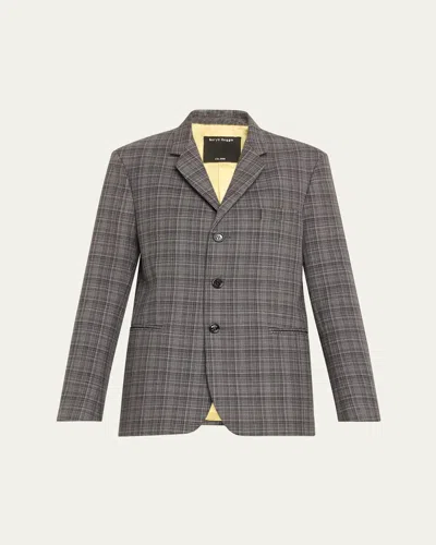 MERYLL ROGGE WOOL CHECK BLAZER