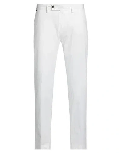 MESSAGERIE MESSAGERIE PATRIZIO PISCAGLIA MAN PANTS WHITE SIZE 38 COTTON, ELASTANE