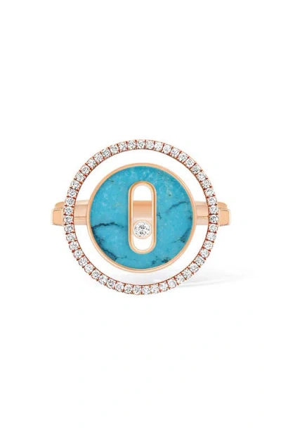 MESSIKA MESSIKA LUCKY MOVE TURQUOISE & DIAMOND RING
