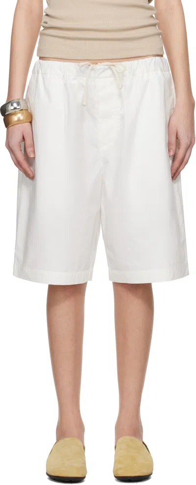 META CAMPANIA COLLECTIVE WHITE ED DRAWSTRING SHORTS