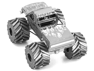 METAL EARTH MODEL KIT MONSTER TRUCK WITH FLAME GRAPHICS (MODERATE DIFFICULTY) STEEL MODEL BY METAL EARTH