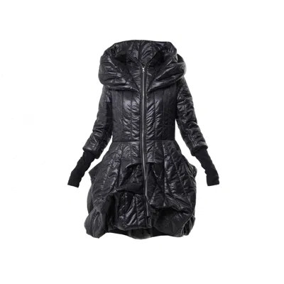 METAMORPHOZA WOMEN'S EXTRAVAGANT PUFFY COAT IN BLACK