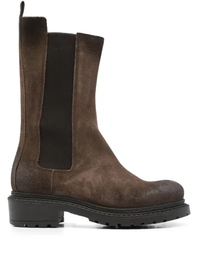 METISSE ELASTIC-PANEL SUEDE CHELSEA BOOTS