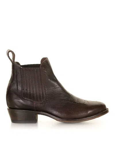 MEXICANA COWBOY STYLE ROUND TOE ANKLE BOOT