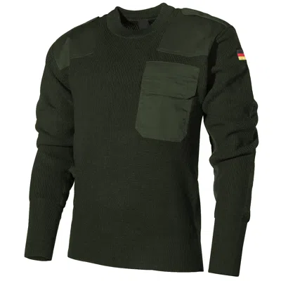 MFH MFH BW PULLOVER HERREN MILITÄR LÄSSIG WANDERN WARM ARBEITEN GESTRICKT OD GRÜN