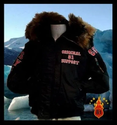 MFH SUPPORT 81 "POLARJACKE" ORIGINAL 81 SUPPORT JACKE " KURZ " MIT KAPUZE, BESTICKT