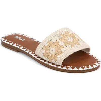 MIA MIA VALORA CROCHET SLIDE SANDAL