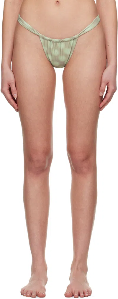 MIAOU GRAY & GREEN BALI BIKINI BOTTOM