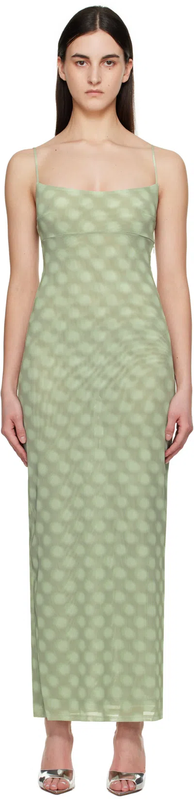 MIAOU GREEN THAIS MAXI DRESS