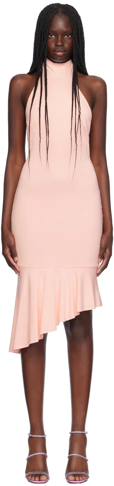 MIAOU PINK KARINA MIDI DRESS