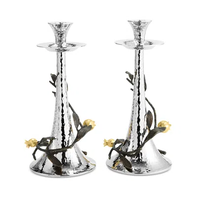 MICHAEL ARAM POMEGRANATE CANDLEHOLDERS, SET OF 2