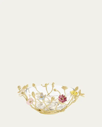 MICHAEL ARAM WILDFLOWERS SMALL GLASS BOWL