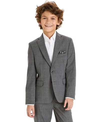 MICHAEL KORS BIG BOYS CLASSIC-FIT WINDOWPANE SUIT