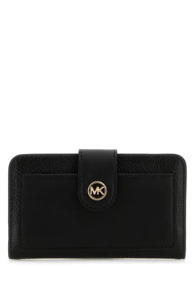 MICHAEL KORS BLACK LEATHER WALLET