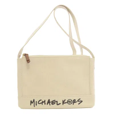 MICHAEL KORS CANVAS SHOULDER BAG (PRE-OWNED)