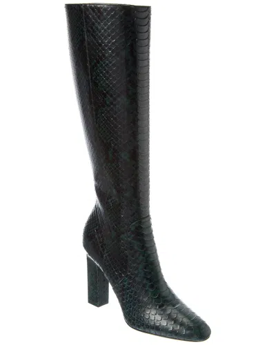 MICHAEL KORS MICHAEL KORS CARLY RUNWAY PYTHON-EMBOSSED LEATHER KNEE-HIGH BOOT