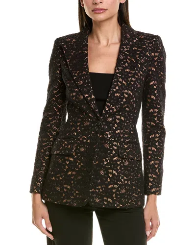 MICHAEL KORS MICHAEL KORS COLLECTION CORD FLORAL LACE GEORGINA SILK-LINED BLAZER