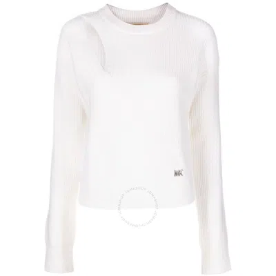 MICHAEL KORS MICHAEL KORS DETAIL LONG SLEEVE CUT OUT SWEATER