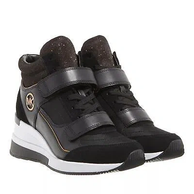 MICHAEL KORS MICHAEL KORS GENTRY HIGH TOP BLACK BRONZE BLACK NEU & OVP 1353642