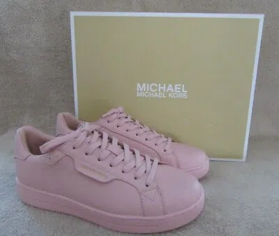 MICHAEL KORS MICHAEL KORS KEATING SCHNÜRER RAUCHIG ROSE LEDER SNEAKER SCHUHE US 8 STECKER EU