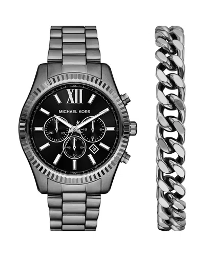 MICHAEL KORS LEXINGTON CHRONOGRAPH GIFT SET, 44MM