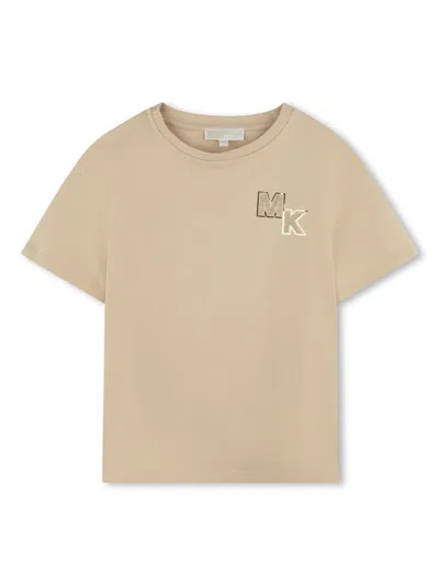MICHAEL KORS LOGO-EMBELLISHED COTTON T-SHIRT