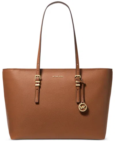 MICHAEL KORS QUINN LARGE PEBBLED LEATHER TOTE
