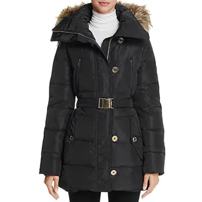MICHAEL KORS MICHAEL MICHAEL KORS WOMEN'S MID-LENGTH DOWN COAT WITH ZIP-OUT HOOD