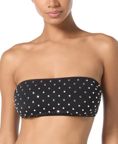 MICHAEL KORS MICHAEL MICHAEL KORS WOMEN'S STUDDED BANDEAU BIKINI TOP