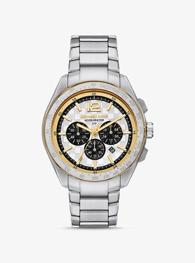 MICHAEL KORS OVERSIZED ACCELERATOR 2.0 SILVER-TONE WATCH