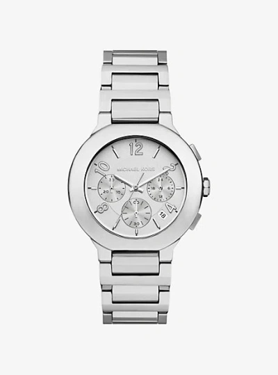 MICHAEL KORS OVERSIZED GRAMERCY SILVER-TONE WATCH