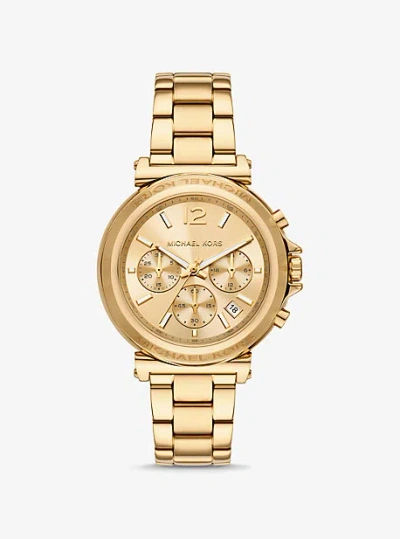 MICHAEL KORS OVERSIZED MAREN GOLD-TONE WATCH