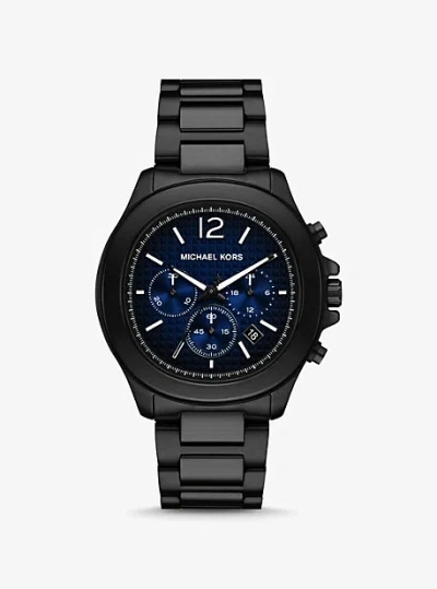 MICHAEL KORS OVERSIZED SAGE BLACK-TONE WATCH