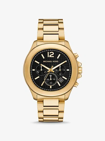 MICHAEL KORS OVERSIZED SAGE GOLD-TONE WATCH