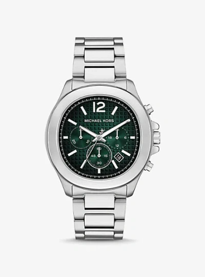 MICHAEL KORS OVERSIZED SAGE SILVER-TONE WATCH