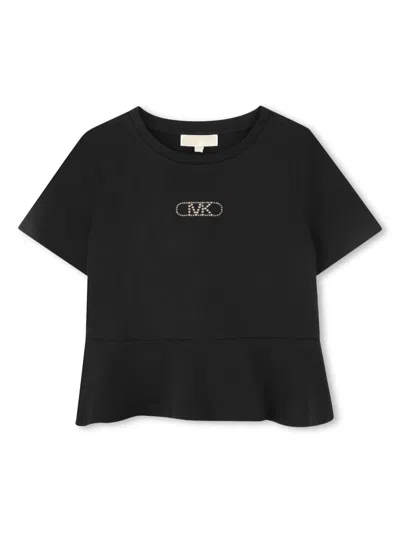 MICHAEL KORS RHINESTONE-LOGO T-SHIRT