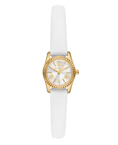 MICHAEL KORS WOMEN'S LEXINGTON WHITE LEATHER WATCH, 19MM