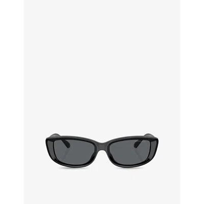 MICHAEL KORS WOMENS BLACK MK2210U ASHEVILLE RECTANGLE ACETATE SUNGLASSES