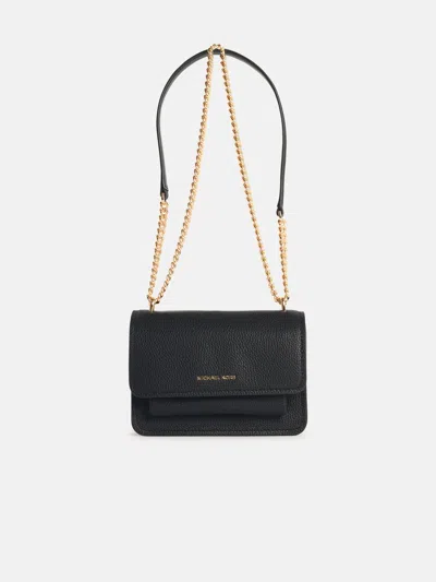MICHAEL MICHAEL KORS 'CLAIRE' BLACK LEATHER CROSSBODY BAG