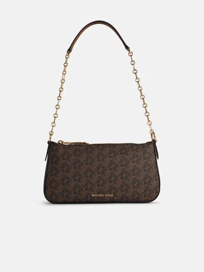 MICHAEL MICHAEL KORS 'EMPIRE' BROWN TELA BLEND BAG