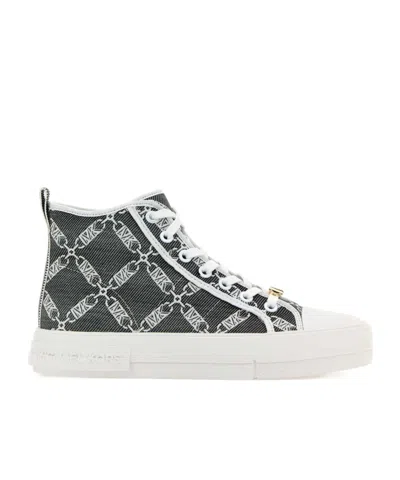 MICHAEL MICHAEL KORS MICHAEL MICHAEL KORS EVY EMPIRE LOGO JACQUARD HIGH-TOP SNEAKERS