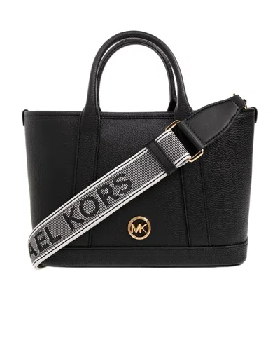 MICHAEL MICHAEL KORS LOGO-PLAQUE LEATHER TOTE BAG