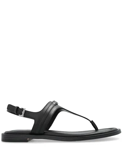MICHAEL MICHAEL KORS LOGO-PLAQUE SANDALS