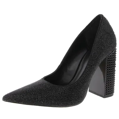 MICHAEL MICHAEL KORS MAXINE WOMENS RHINESTONE MANMADE BLOCK HEELS