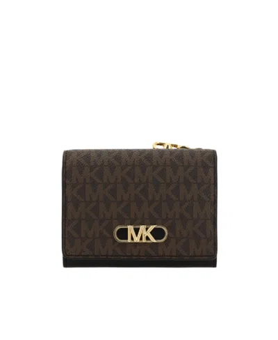 MICHAEL MICHAEL KORS MONOGRAM LOGO-PATCH WALLET