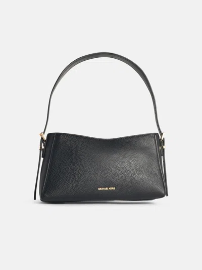 MICHAEL MICHAEL KORS 'MOORE' BLACK LEATHER BAG