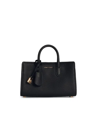 MICHAEL MICHAEL KORS MICHAEL MICHAEL KORS 'SCARLETT' BLACK LEAR BAG